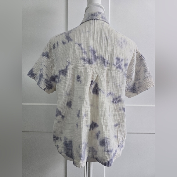 Madewell Tie-Dye Button-Up Women's Top - Picture 7 of 10